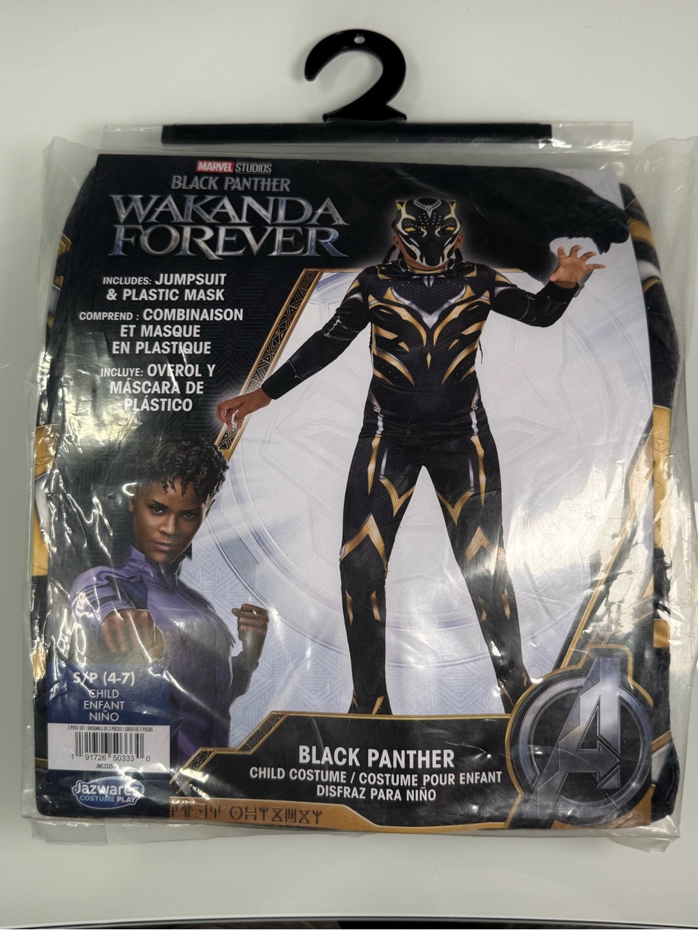 Marvel Black Panther Wakanda Forever Shuri Child Costume 4-7 New